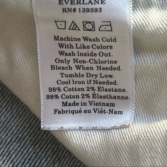 EVERLANE High Rise Jeans dark wash Indigo blue denim stretch size 27 - Picture 9 of 10